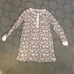 CuddlDuds night shirt. Bears, bunnies, deer.